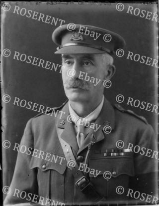 1919 The Pembroke Yeomanry - Lt Col E D Miller 2 Glass Negative 22 By 16cm