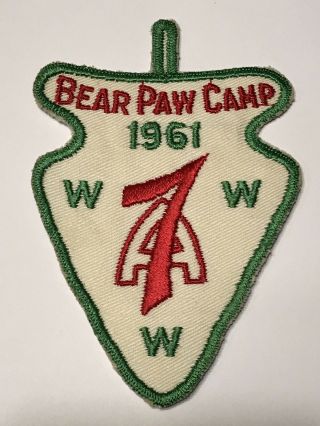1961 Oa Conclave Region 7a Camp Bear Paw Cf1