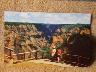 Vintage Postcard Waimea Canyon,  Kauai,  Hawaii