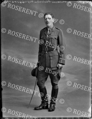 1915 The Royal Engineers - Lt G Pelham - Clinton 1 Glass Negative 22 By 16cm