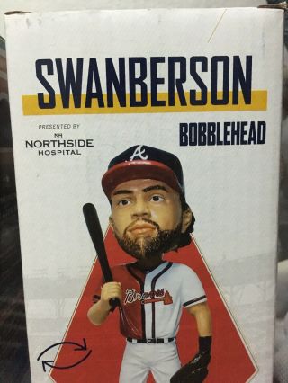 2019 Swanberson Bobblehead Atlanta Braves Suntrust Park Dansby Swanson Culberson