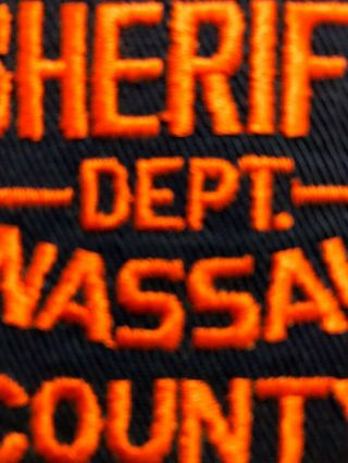 FIRST ISSUE OLD NASSAU COUNTY YORK DEPUTY SHERIFF ' S PATCH (ORANGE & BLUE) 4
