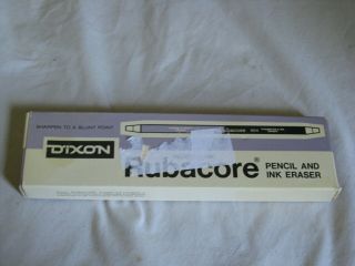 12 Vintage Nos Dixon Rubacore Pencil Carbon Ink Erasers Typewriter Eraser