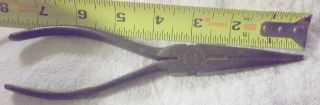 Crescent Tool Co.  Usa No.  654 - 7 Needle Nose Pliers W/ Cutters Crestoloy Vintage
