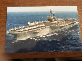 Uss Constellation Cv - 64 Aircraft Carrier Navy Military Ship 1970s Postcard