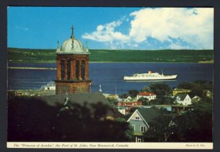 Brunswick Cp Steamship Princess Of Acadia Port Of St.  John N.  B.  Canada