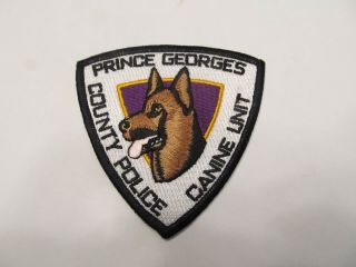 Maryland Prince George Co Police K - 9 Unit Patch