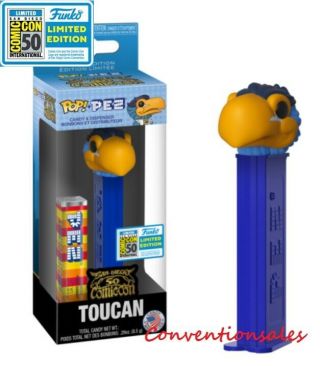 " Official " Sdcc 2019 Funko Pop Pez Ad Icons: Comic Con Toucan 50th Anniversary