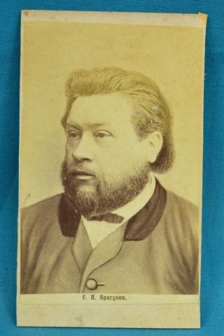 1870s Cdv The Rev.  Charles Haddon Spurgeon Baptist Prince Of Preachers