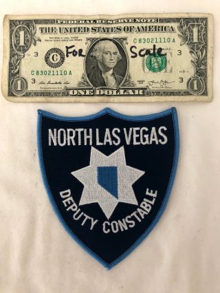 Hard To Find North Las Vegas Deputy Constable Patch Un - Sewn State Nevada