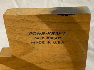 Vintage Powr - Kraft 84 - 2 - 3984 M Wood/Metal Miter Box & Hand Saw - Montgomery Wards 4
