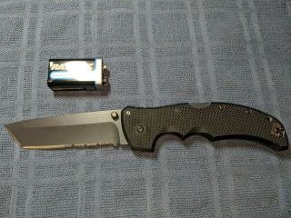 Cold Steel Recon 1 Folding Knife,  G - 10 Handle,  Comboedge Tanto Blade (27tlth)