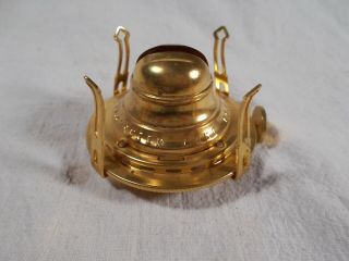 Vintage " 1 " Size Queen Anne Style Brass Oil Lamp Burner Old Stock