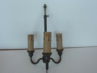 Old Vintage Floor Lamp Parts 3 Arm Cluster Light Fixture Light Cast