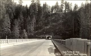 Rppc Cape Creek Bridge Oregon Coast Highway Near Sea Lion Caves Photo Postcard