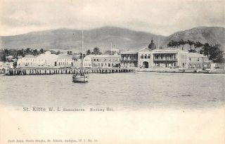 Basseterre,  St Kitts,  Bwi,  Town,  Harbor,  Dock & Monkey Hill Overview C 1902