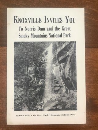Vintage Visitors Guide Knoxville Invites You Smoky Mountains National Park