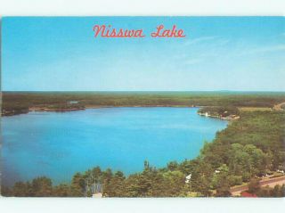 Pre - 1980 Lake Scene Nisswa - Near Brainerd Minnesota Mn Ae4054
