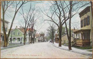 Castleton,  Ny 1910 Postcard: Main Street North - York