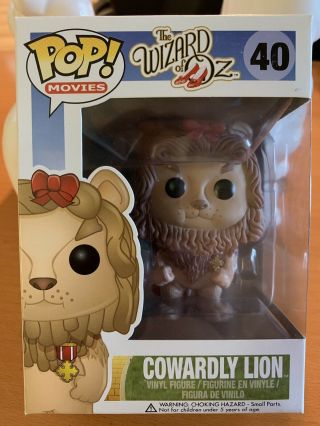 Funko Pop Movies The Wizard Of Oz Cowardly Lion 40 Vaulted