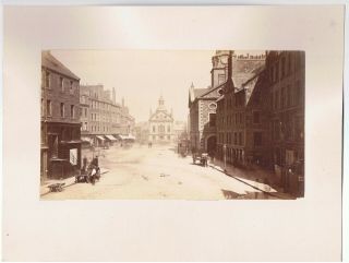 Mounted Albumen Photograph - High Street Dundee By James Valentine