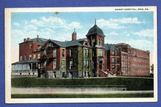 Hamot Hospital,  Erie,  Pennsylvania Postcard