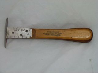 Vintage Cleveland Rule Log Ruler Wood Lumber Logging Tool Board Feet Small Size