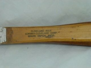 Vintage Cleveland Rule Log Ruler Wood Lumber Logging Tool Board Feet Small Size 3