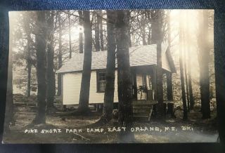 Pine Shore Park East Orland Maine Me Real Photo Postcards
