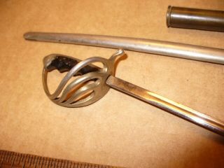 2 Vintage Miniature Letter Openers 1 Army Sword & Scabbard 1 Scimitar Blade 5