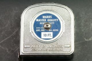 Vintage Wards Master Quality Heavy Duty Metal Tape Measure