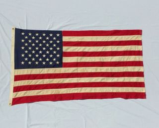 Vintage Valley Forge 100 Cotton Challenger 50 Star American Flag 3 X 5 Feet
