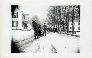 Williamsville,  Vt Rppc One - Horse Sleighs And Sled On The Street C1910