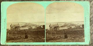 1870s Minnesota Stereoview View In The City Of Duluth By Caswell & Davy