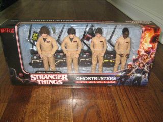 Mcfarlane Toys Stranger Things Ghostbusters Costume 4 Pack Figure Set - Gamestop