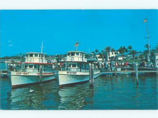 Pre - 1980 Boat Scene Haulover Beach - Near Miami Beach Florida Fl Af3684