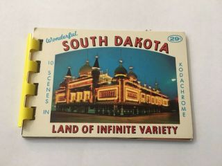 Vintage Souvenir Photo Book South Dakota Sd 10 Views