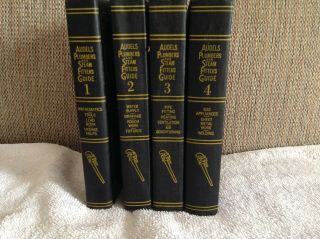 Audels Plumbers And Steam Fitters Guides Complete 4 Vol.  Set Vintage