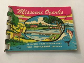 Vintage Souvenir Photo Book Missouri Ozarks Mo 10 Views