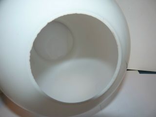 Vintage White Milk Glass Round Globe/Shade GWTW Lamp 8 