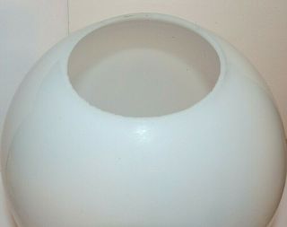 Vintage White Milk Glass Round Globe/Shade GWTW Lamp 8 