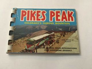 Vintage Souvenir Photo Book Pike’s Peak Colorado Co