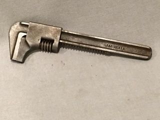 Vintage 9 Inch F.  T.  F.  Cleve.  Auto Adjustable Monkey Wrench