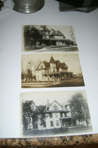 3 - Real Photograph Postcards Of The Westby House Years Ago.