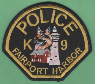 Fairport Harbor Ohio Police K - 9 Unit Patch Lighthouse