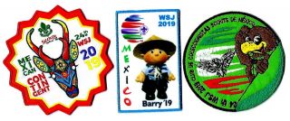 059 - 2019 World Jamboree 3 Mexico Contingent Patches