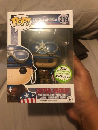 Funko Pop Marvel Captain America The First Avenger 219 Eccc Exclusive