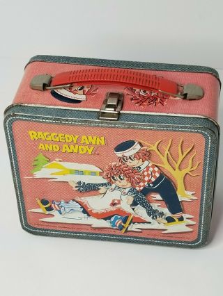 Aladdin Industries 1973 Vintage Raggedy Ann And Andy Lunch Box