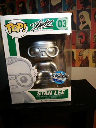 Funko Pop Stan Lee Silver Edition 03 Exclusive Collectible Marvel Toys 2015