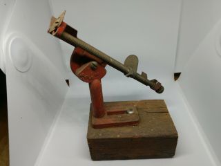 (01) Vintage 1946 Drill Bit Sharpener Grinder A.  D.  M Burney Los Angeles Cali